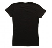 Фото на черной футболке прямого кроя: унисекс (печать с двух сторон)